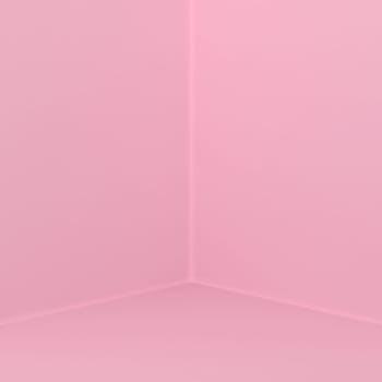Simple corner. 3d illustration