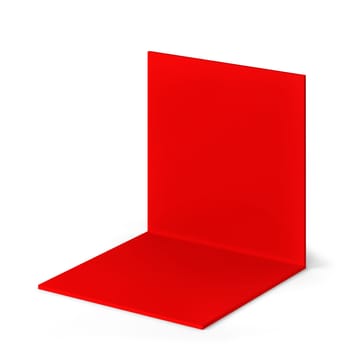 Simple tradeshow booth mockup. 3d illustration isolated on white background