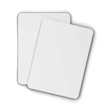 Blank playing cards for poker or other games. 3d illustration isolated on white background
