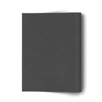 Paper canvas print sheet mockup. 3d illustration isolated on white background