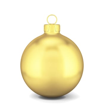 Christmas ball toy. 3d illustration isolated on white background