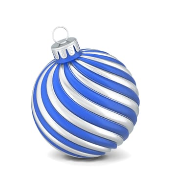 Christmas ball toy. 3d illustration isolated on white background