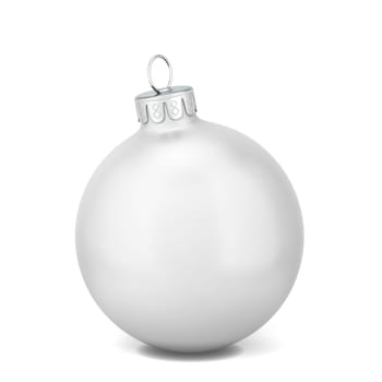 Christmas ball toy. 3d illustration isolated on white background