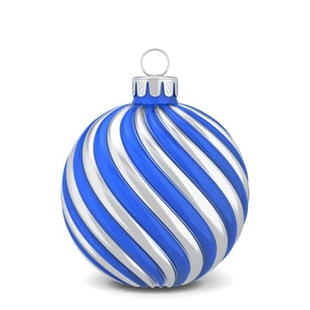 Christmas ball toy. 3d illustration isolated on white background