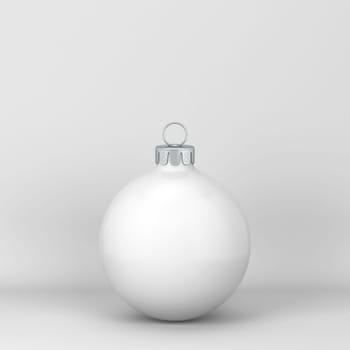 Shiny christmas ball toy. 3d illustration