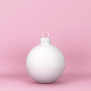 Shiny christmas ball toy. 3d illustration