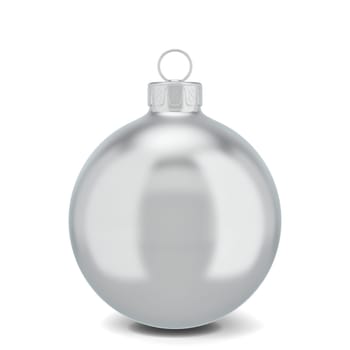 Christmas ball toy. 3d illustration isolated on white background