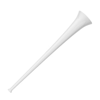Fan vuvuzela trumpet. 3d illustration isolated on white background
