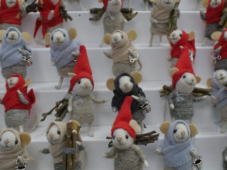 The symbol of the new year 2020 is a rat, Little Rat gifts. New year concept