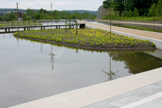 Walk on a watercourse