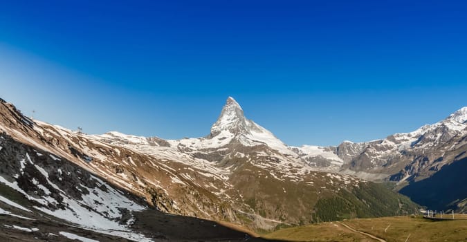 Beautiful mountain Matterhorn, Alps, Zermatt, Switzerland