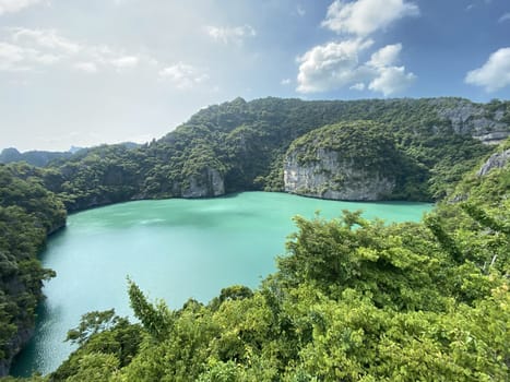 Beautiful view on Ang Thong National Marine Park in Thailand during sunny summer day
