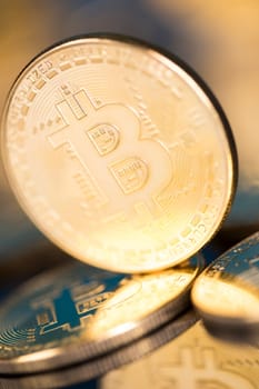 Bitcoin is a cryptocurrency and worldwide payment, technology concept
