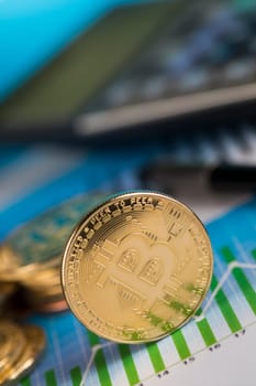 Bitcoin Trading Concept, virtual money