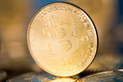 Bitcoin is a cryptocurrency and worldwide payment, technology concept