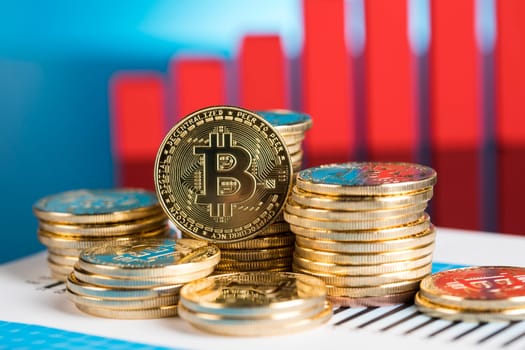 Bitcoin Trading Concept, virtual money