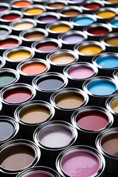 Tin metal cans, Painting background