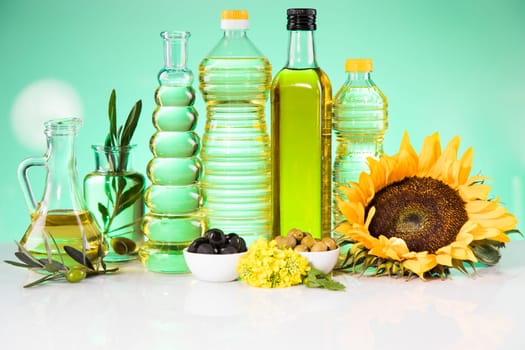 Cooking and food oil products, Extra virgin olive, sunflower seed, rapeseed oil