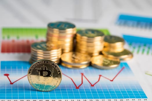 Bitcoin Trading Concept, virtual money