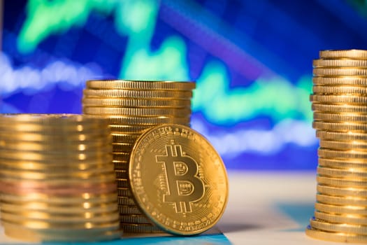 Bitcoin is a cryptocurrency and worldwide payment, technology concept