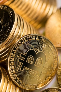 Bitcoin is a cryptocurrency and worldwide payment, technology concept