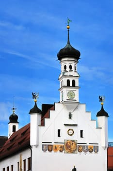 Kempten Baden-Württemberg/ Germany - 09 30 2019: Kempten is a city in Germany with many historical attractions