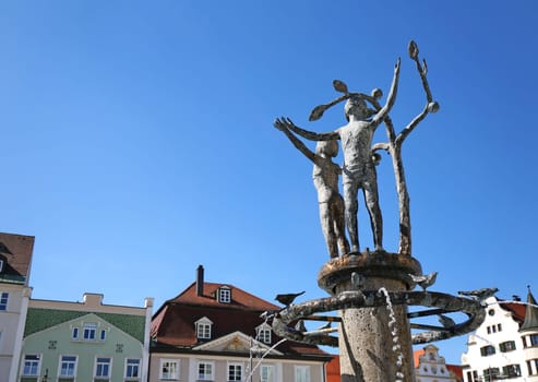 Kempten Baden-Württemberg/ Germany - 09 30 2019: Kempten is a city in Germany with many historical attractions