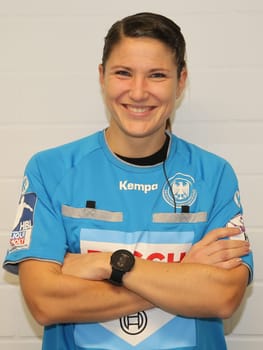 DHB, handball, referee, Tanja Kuttler, game,SC Magdeburg, HSG Wetzlar, 29.12.19 , Magdeburg