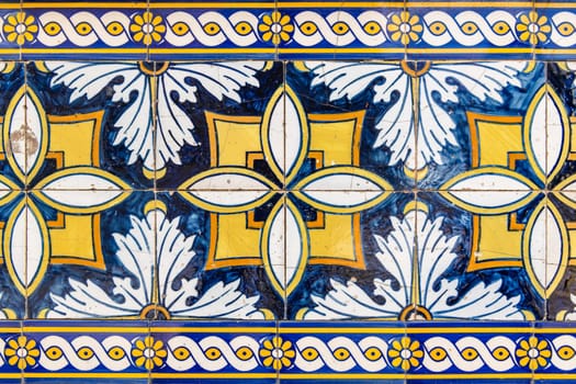 Vintage azulejos, traditional Portuguese tiles.