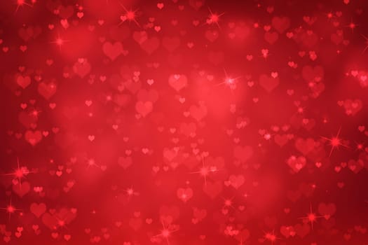 Valentines day abstract background with hearts