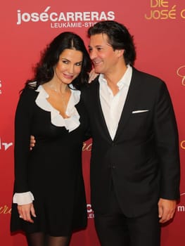 25 Jose Carreras Gala Actress Mariella Ahrens with friend Michael Raumann on the occasion of the 25th Jose Carreras Gala on December 12th, 2019 in Leipzig