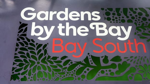 gardens by the bay south sign entrance