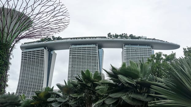 marina bay sands towers supertree landmark Singapore day