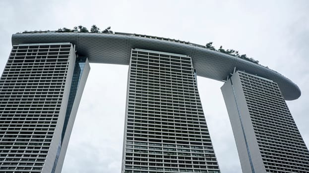 marina bay sands architecture tower perspective day modern