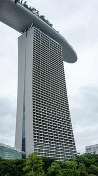 marina bay sands architecture tower perspective day