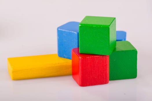 wooden toy - colorful bricks