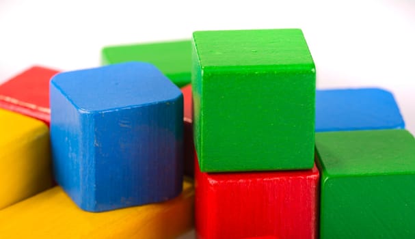 wooden toy - colorful bricks