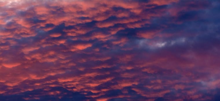 a red sky