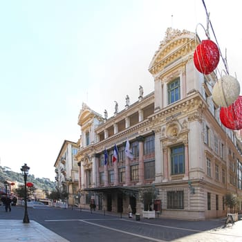 NICE, FRANCE - JANUARY 17:. Opera de Nice on JANUARY 17, 2012. Opera house Theatre Ballet and the Philharmonic Orchestra Nice, France.