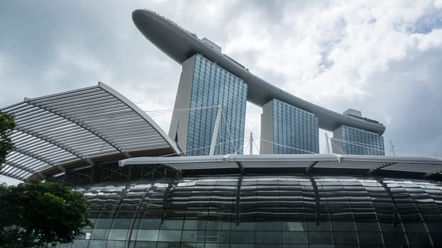 towers marina bay sands architecture tower perspective day modern