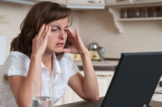 Migraine business person working