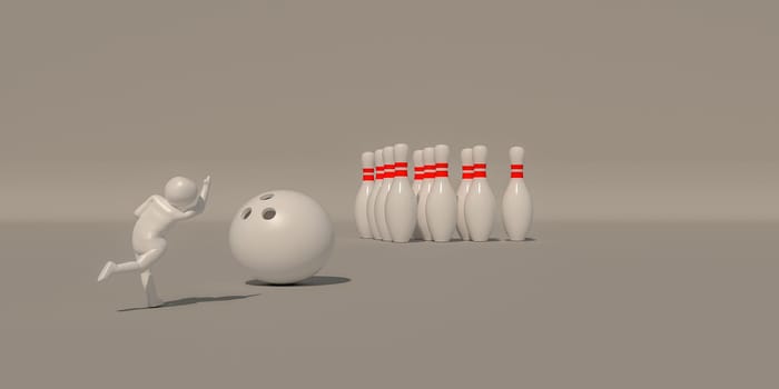 3d illustrator, 3d rendering, Symbol of the Bowls