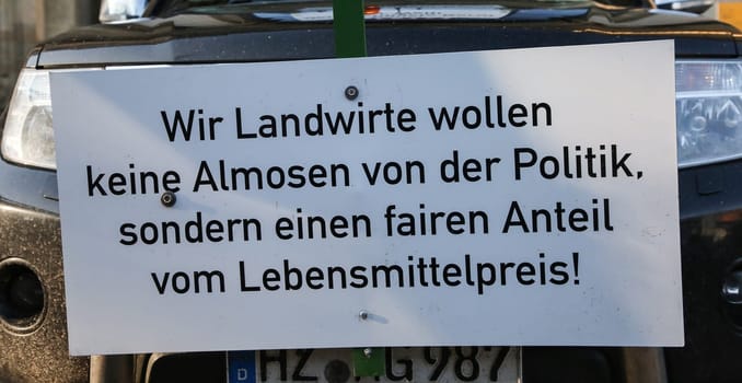 Farmers' demo on January 17th, 2020 in Magdeburg