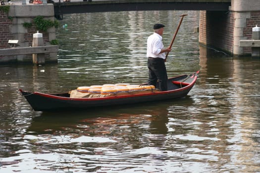 Alkmaar, The Netherlands  July 27th 2012: The weekly cheese market.