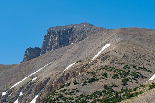 Dramatic Wheeler Peak in the Great Basin Desert in Great Basin National Park in Nevada