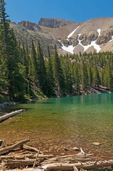 Alpine Teresa Lake on a Sunny Summer Day in Great Basin National Park in Nevada