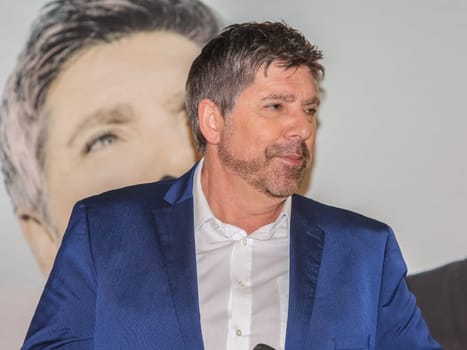 Singer Christian Lais on his promotional tour on January 18, 2020 in Magdeburg