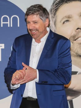 Singer Christian Lais on his promotional tour on January 18, 2020 in Magdeburg