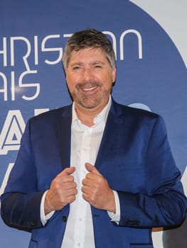 Singer Christian Lais on his promotional tour on January 18, 2020 in Magdeburg