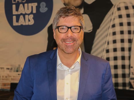 Singer Christian Lais on his promotional tour on January 18, 2020 in Magdeburg